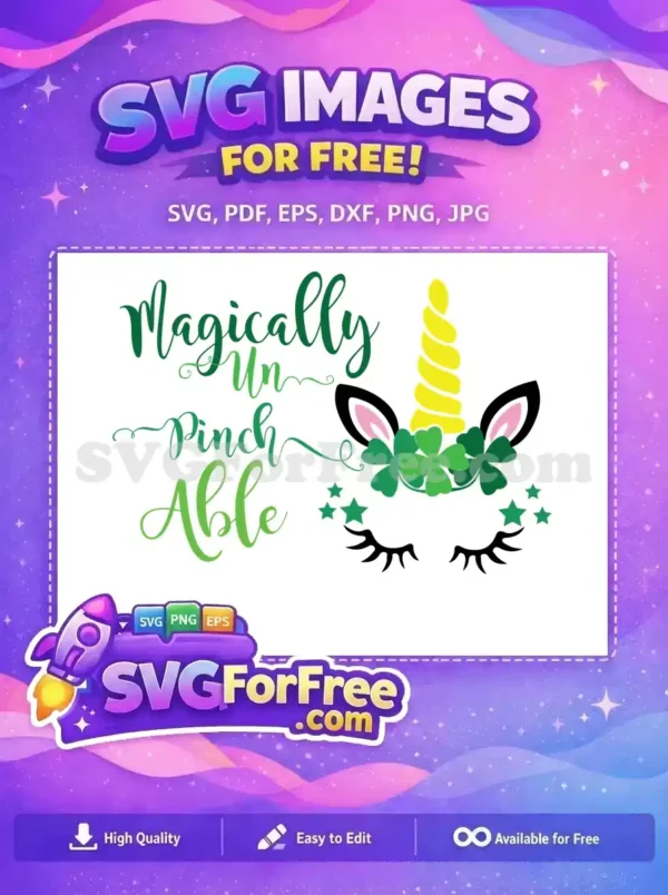 Free Green Shamrocks Free Eyelashes Magically Unpinchable Free SVG