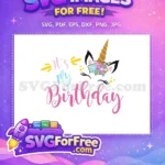 Free Floral Crown Free It's My Birthday Party Free SVG - Instant Download