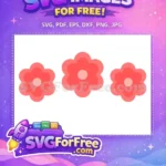 Free Pink Flower Free Petal Design Floral Free SVG - Instant Download