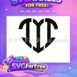 Free Heart Arrows Free Abstract Minimalist Shapes Free SVG - Instant Download