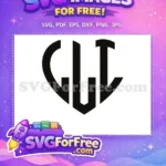Free Geometric Initial Free Brand Monogram Minimalist Free SVG - Instant Download