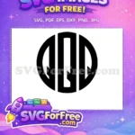 Free Monogram Initial Free Letter Symbol First Free SVG - Instant Download