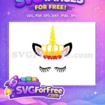 Free Crowned Unicorn Free Red Hearts Icon Character Free SVG - Instant Download