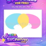Free Circle Unicorn Free Baby Shower Invitation Free SVG - Instant Download