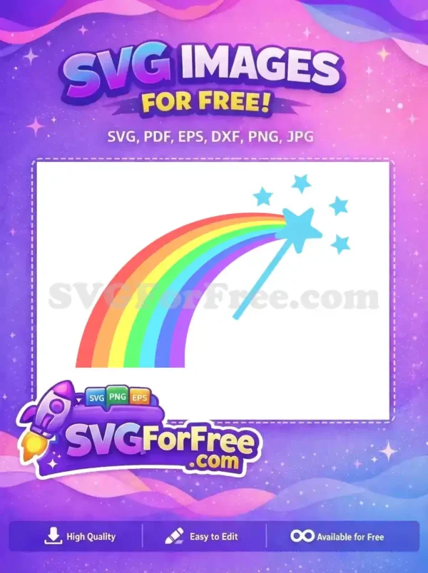 Free Rainbow Colors Free Star Wand Unicorn Free SVG Free Rainbow Colors Free Star Wand Unicorn Free SVG