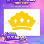 Free Golden Crown Pointed Free Jewel Detail King Free SVG - Instant Download