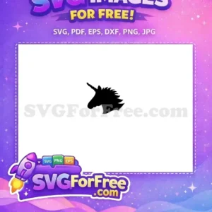Free Black Silhouette Free Unicorn Head Magical Free SVG 3 Free Black Silhouette Free Unicorn Head Magical Free SVG 3