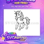 Free Flowing Mane Free Eyelash Detail Animated Free SVG - Instant Download