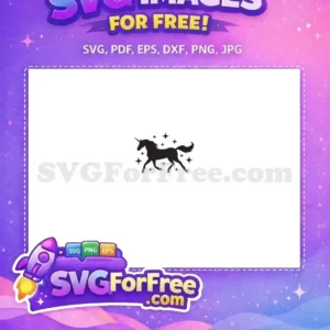 Free Black Unicorn Silhouette Free Stars Magical Free SVG Free Black Unicorn Silhouette Free Stars Magical Free SVG