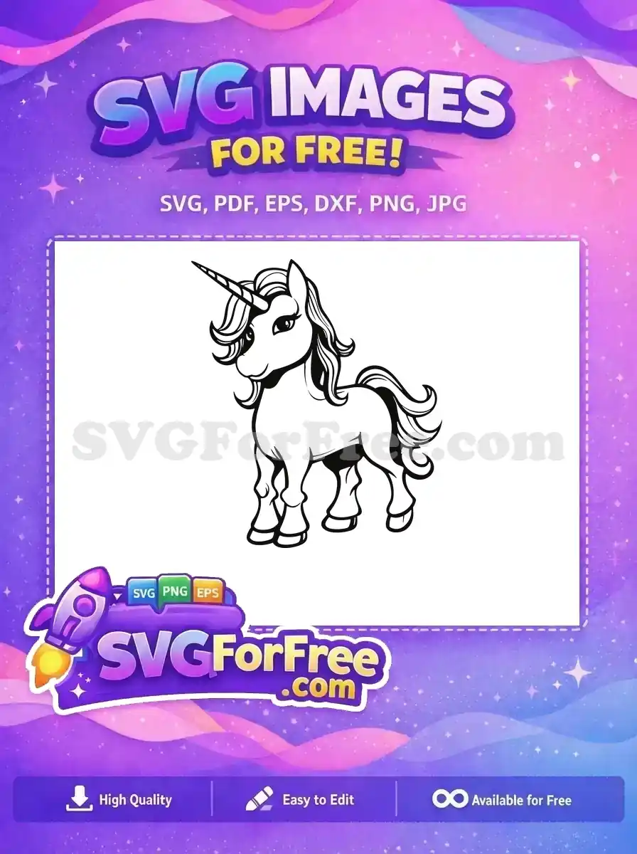 Free Elegant Mane Free Eyelash Detail Cartoon Free SVG