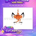 Free Orange Basketball Free Star Eyelashes Unicorn Free SVG - Instant Download