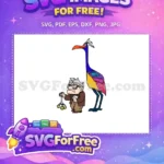 Free Grumpy Carl Fredricksen Free Colorful Kevin Up Movie Free SVG - Instant Download