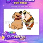 Free Smiling Dug Free Russell Pointing Up Movie Free SVG - Instant Download