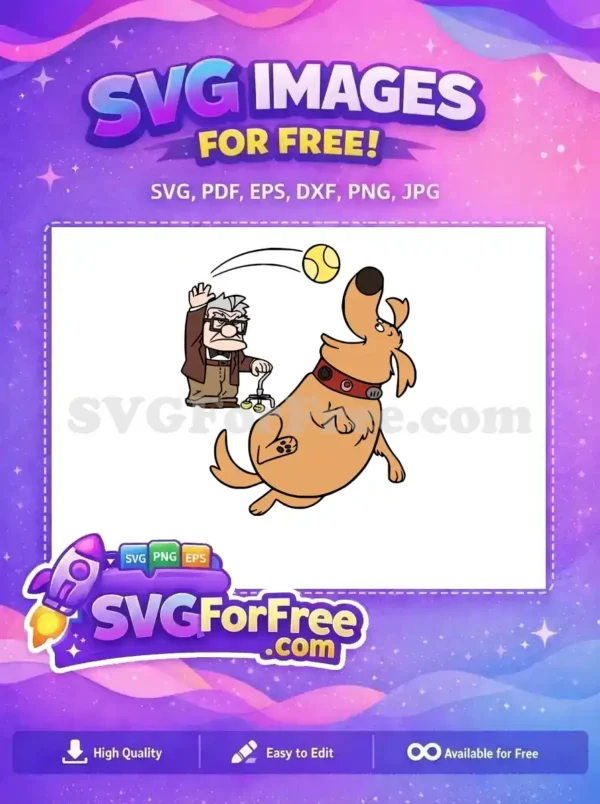 Free Carl Waving Free Dug Jumping Up Movie Free SVG