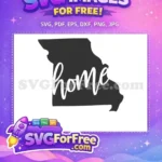 Free Missouri State Shape Free Home Text Silhouette Free SVG - Instant Download