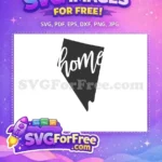 Free Nevada State Free Home Graphic Silhouette Free SVG - Instant Download
