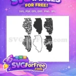 Free Floral Pattern Free Solid Home Illinois Free SVG - Instant Download