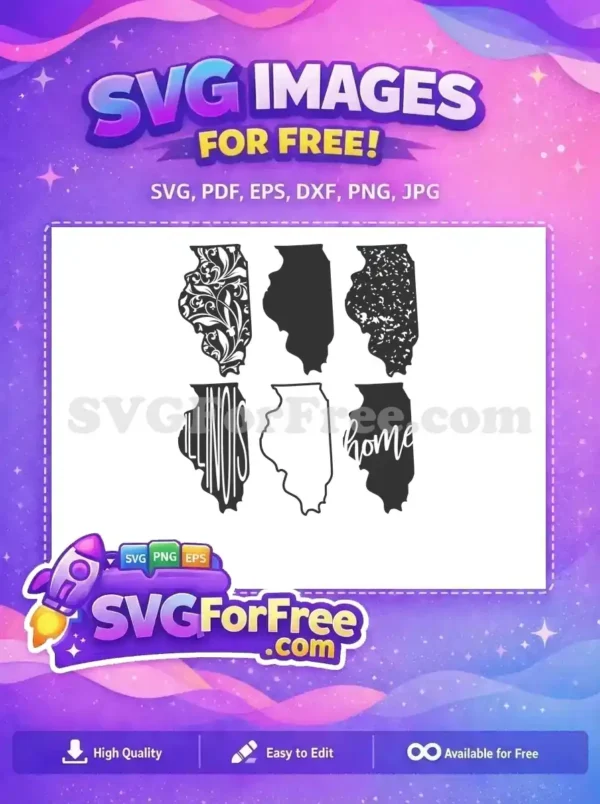 Free Floral Pattern Free Solid Home Illinois Free SVG