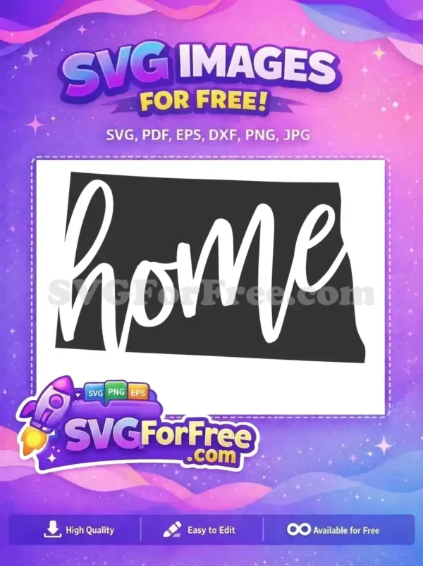Free North Dakota Map Free Home State Free SVG Free North Dakota Map Free Home State Free SVG