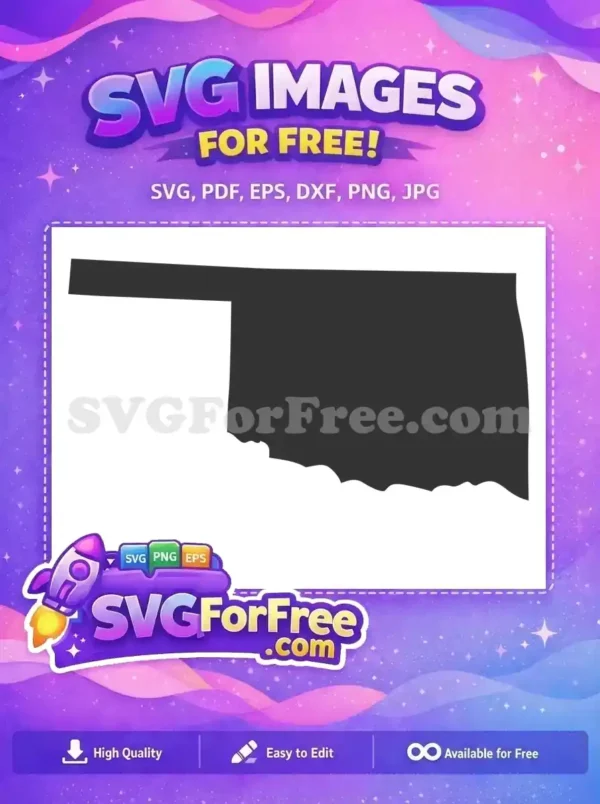 Free Oklahoma State Outline Free US Map Free SVG