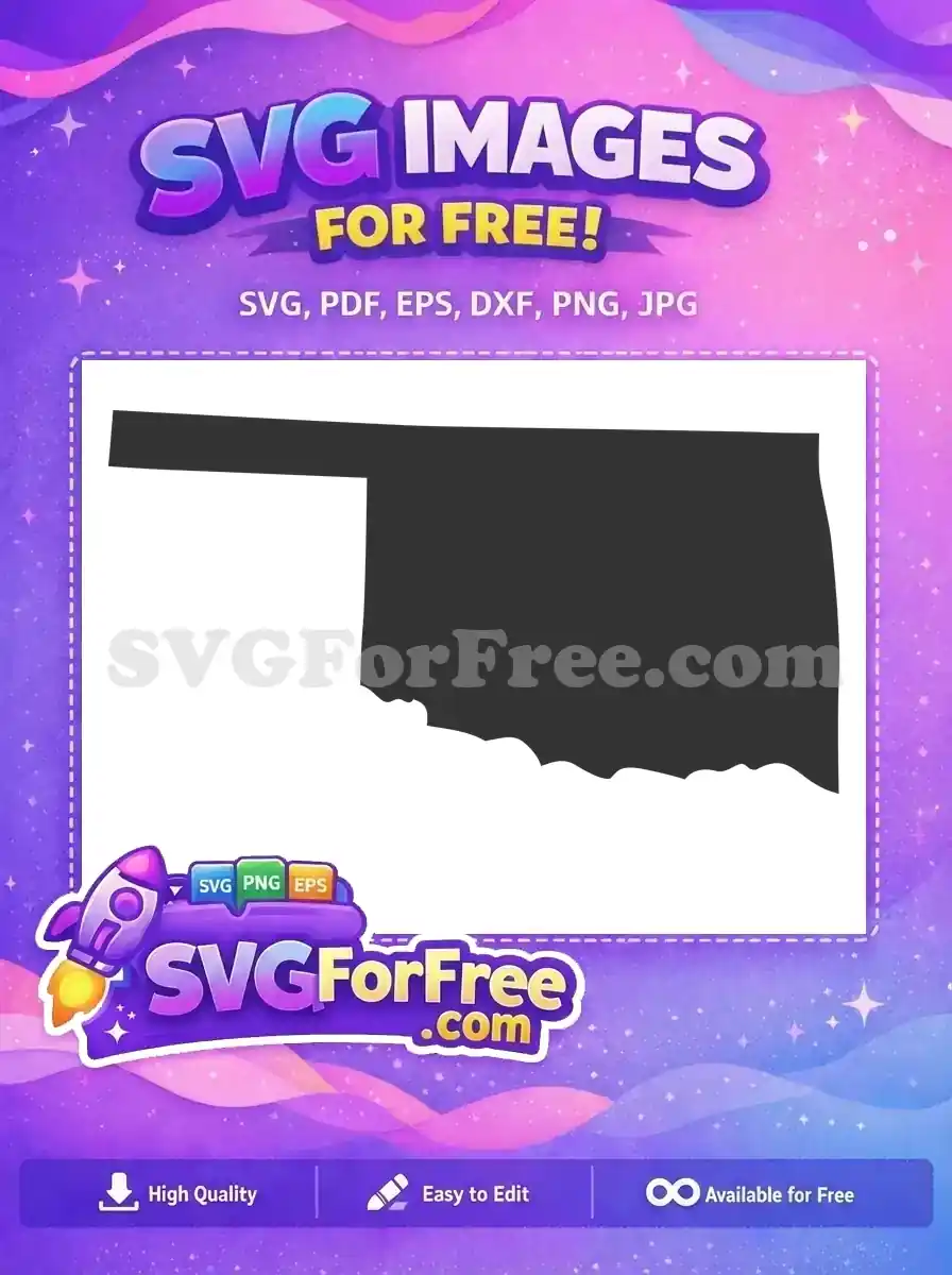 Free Oklahoma State Outline Free US Map Free SVG