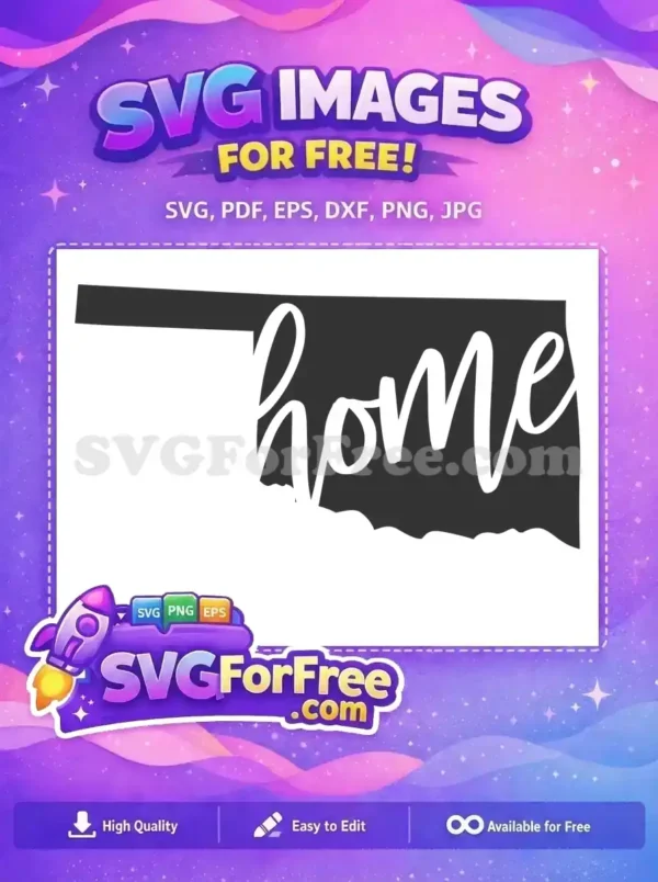 Free Oklahoma State Home Free Silhouette USA Free SVG Free Oklahoma State Home Free Silhouette USA Free SVG
