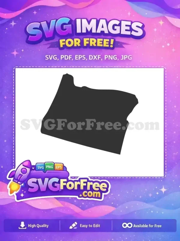 Free Oregon State Shape Free Dark Silhouette USA Free SVG Free Oregon State Shape Free Dark Silhouette USA Free SVG