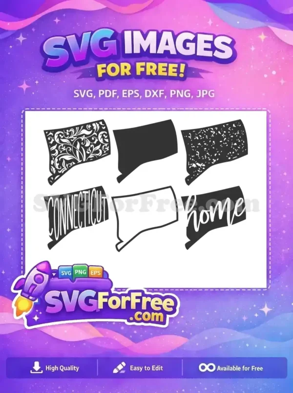 Free Floral Swirls Free Speckled Texture Connecticut Free SVG