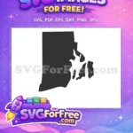 Free Rhode Island Shape Free US State USA Free SVG - Instant Download