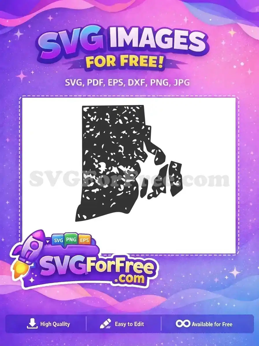 Free Detailed Rhode Island Free Silhouette USA Free SVG