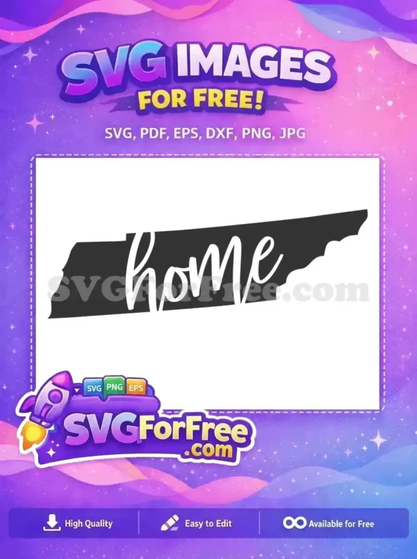 Free Tennessee State Free Home Silhouette USA Free SVG