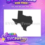 Free Texas State Free Silhouette USA Free SVG 1 - Instant Download