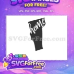 Free Vermont State Free Home Text Silhouette Free SVG - Instant Download