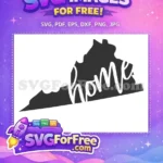 Free Virginia Outline Free Home State Silhouette Free SVG - Instant Download
