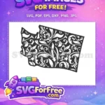 Free Floral Vines Free Washington State Silhouette Free SVG - Instant Download