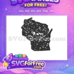 Free Wisconsin State Free Silhouette USA Free SVG - Instant Download