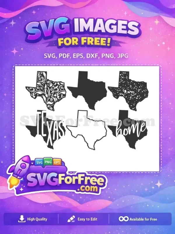 Free Floral Decor Free Solid Texture Texas Free SVG