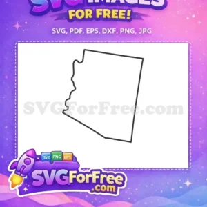 Free Arizona Outline Free State Silhouette USA Free SVG