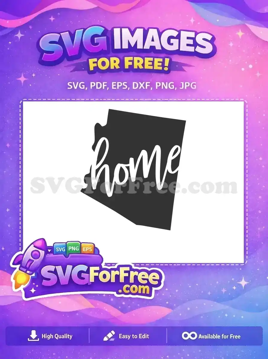 Free Arizona State Free Home State Silhouette Free SVG