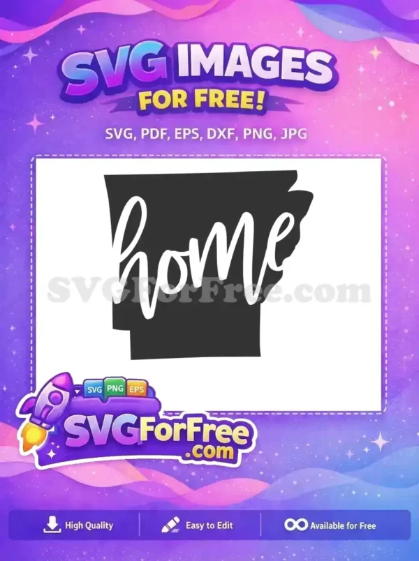 Free Arkansas State Free Home State Silhouette Free SVG Free Arkansas State Free Home State Silhouette Free SVG