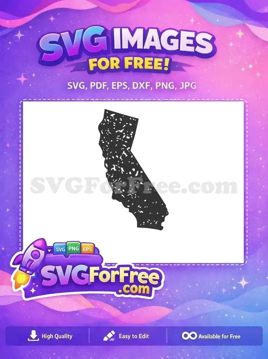 Free Distressed California Free Grunge USA Free SVG
