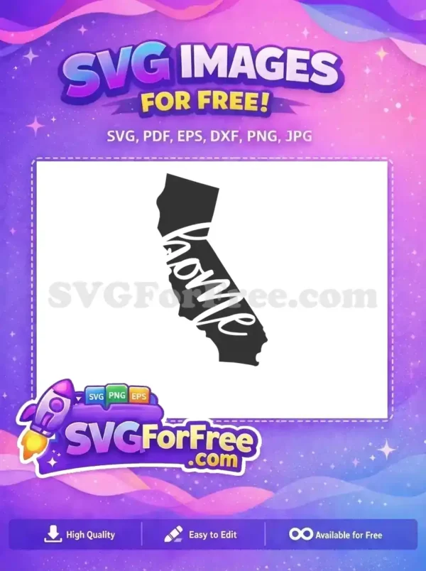 Free California State Free Black Silhouette USA Free SVG Free California State Free Black Silhouette USA Free SVG