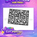 Free Floral Flourish Free Ornament USA States Free SVG - Instant Download