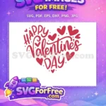 Free Heart Dots Free Valentine's Day Phrase Free SVG - Instant Download