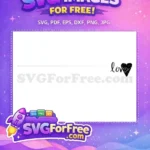 Free Love Script Free Distressed Heart Valentines Day Free SVG - Instant Download
