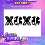 Free Heart Accents Free XOXO Letters Valentines Free SVG - Instant Download