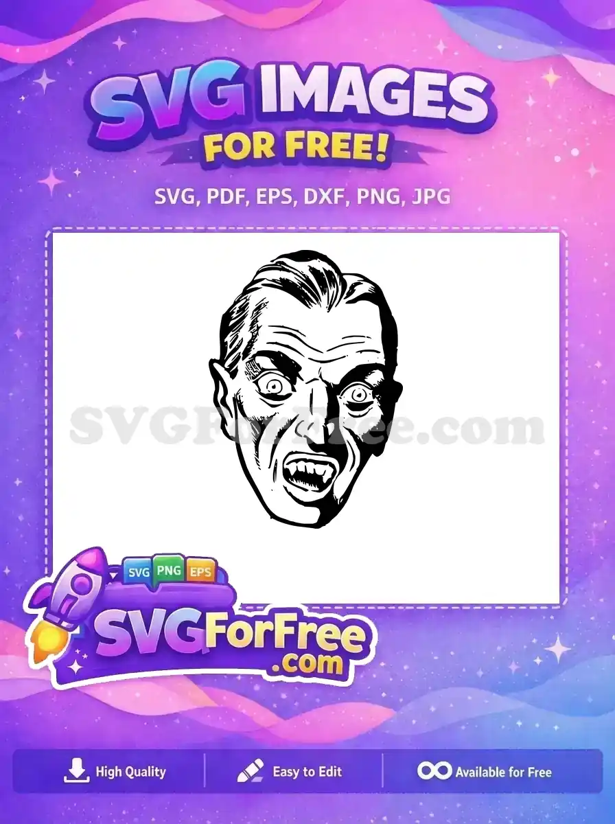 Free Black White Vampire Fangs Free Scary Dracula Movie Free SVG