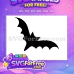 Free Pointed Wings Free Silhouette Vampire Bat Free SVG - Instant Download