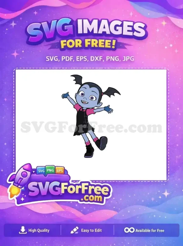 Free Cheerful Posing Free Vampirina with Bat Wings Vampirina Free SVG Free Cheerful Posing Free Vampirina with Bat Wings Vampirina Free SVG