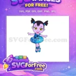 Free Smiling Vampirina Free Ballerina Dress Vampirina Free SVG - Instant Download